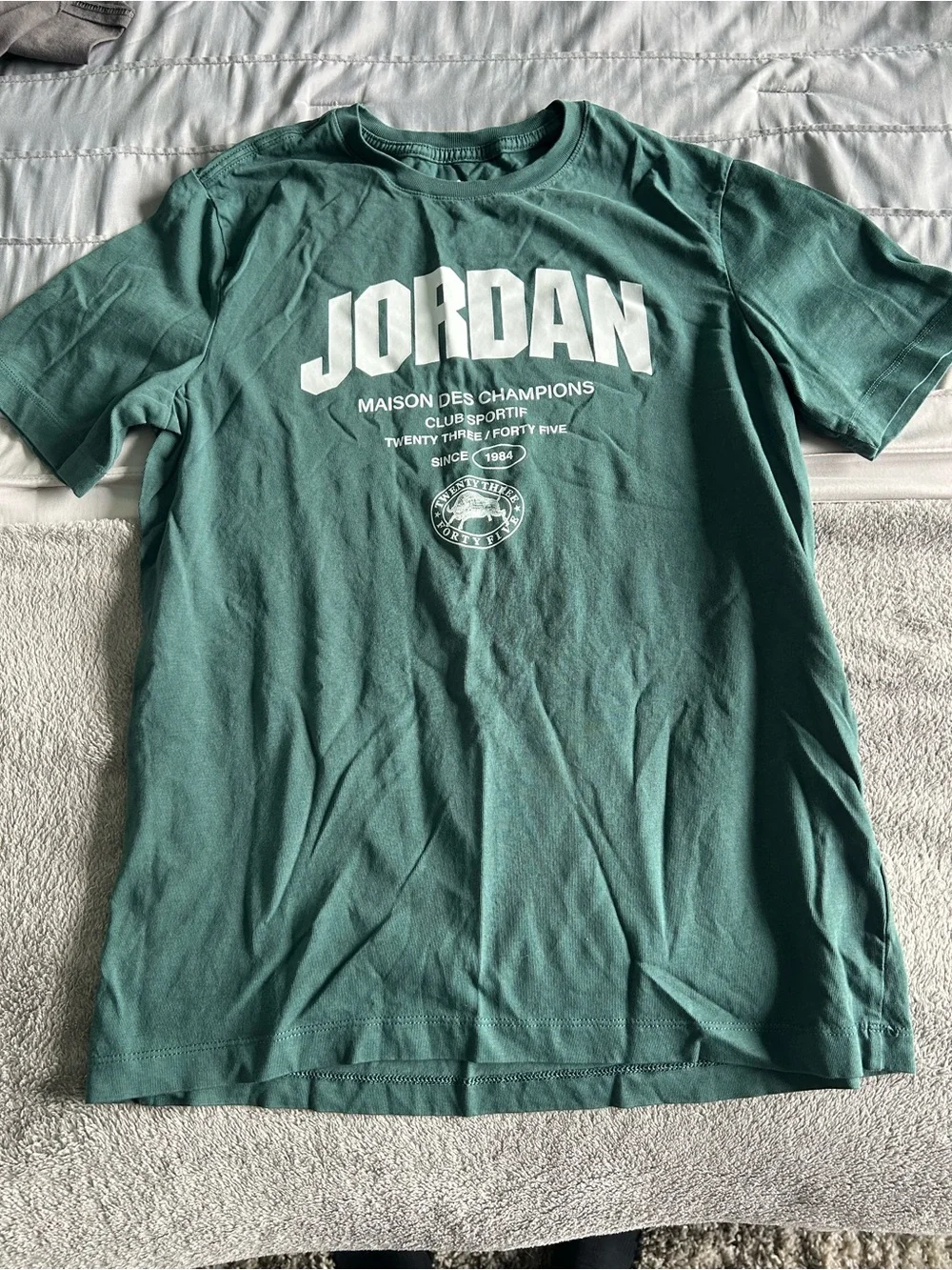 Jordan Teal Green Crewneck Graphic Tee